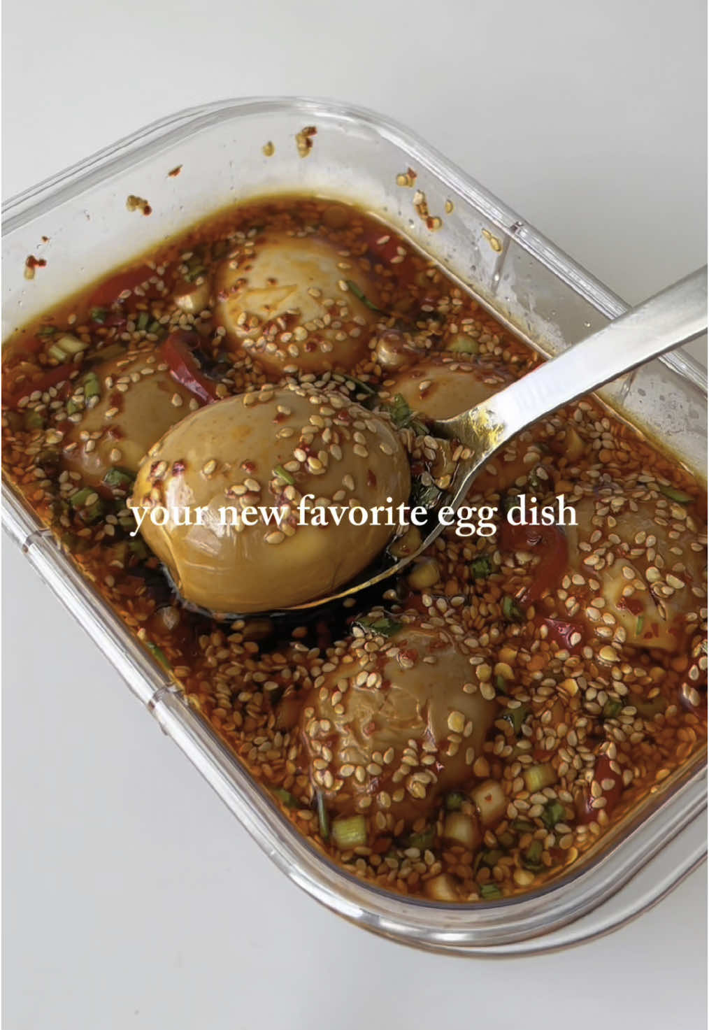 Korean Marinate Eggs (Mayak Eggs) are going to be your new favorite way to eat eggs! They’re salty, sweet, and spicy, and go so well with rice or toast.  #EasyRecipe #EasyRecipes #homecook 