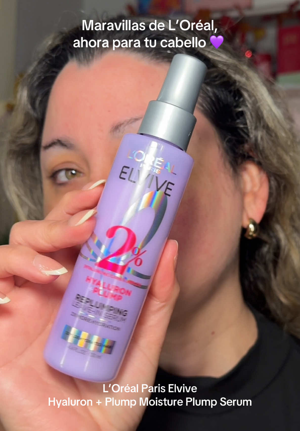 #GiftedByLOrealParis L’Oréal no falla, ni en tu piel ni en tu pelo : L’Oréal Paris Elvive Hyaluron + Plump Moisture Plump Serum #hair #beautytips #loreal #fyp @loréal paris usa 