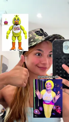 Yall think I could wear this to Halloween Horror Nights 👀 Okay she’s not a professional yet but we all start somewhere 😂😳 Tbh with enough accessories you can make anything a cool cosplay!! Lmk if yall like this vid and perhaps ill make more as I progress in my cosplay journey 🙂‍↕️ swear ill get a sewing machine soon lololol ❤️🫶 #cosplay #chickafnaf #fnafcosplay #fyp #halloween 