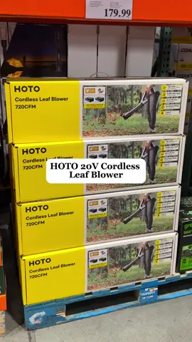@HOTO TOOLS 20V Cordless Leaf Blower 720CFM is Now available online and in store at Costco! ✅Up To 720 CFM Airflow and 120 MPH Air Speed ✅Two 4.0Ah Battery Packs Included ✅Three Speed Control with Turbo Mode ✅Lightweight Design at 4.24lbs with Battery Installed ✅Type-C Fast Charging #costcogems #costco #costcofinds #costcohaul #costcobuys  