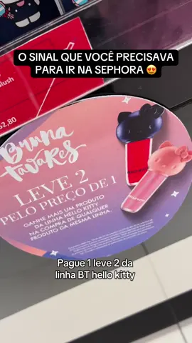 Leve 2 itens da BT Hello Kitty pelo preço de 1 na @Sephora Brasil 🤩 tava louca pela cor friendship, mas já tinha esgotado 🫠 promoção de milhõessss #maquiagem #bt #hellokitty #sephora #belez 