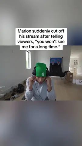 Marlon suddenly cut off his stream after telling viewers, “you won’t see me for a long time.” #marlon #streaming #viral #fyp 