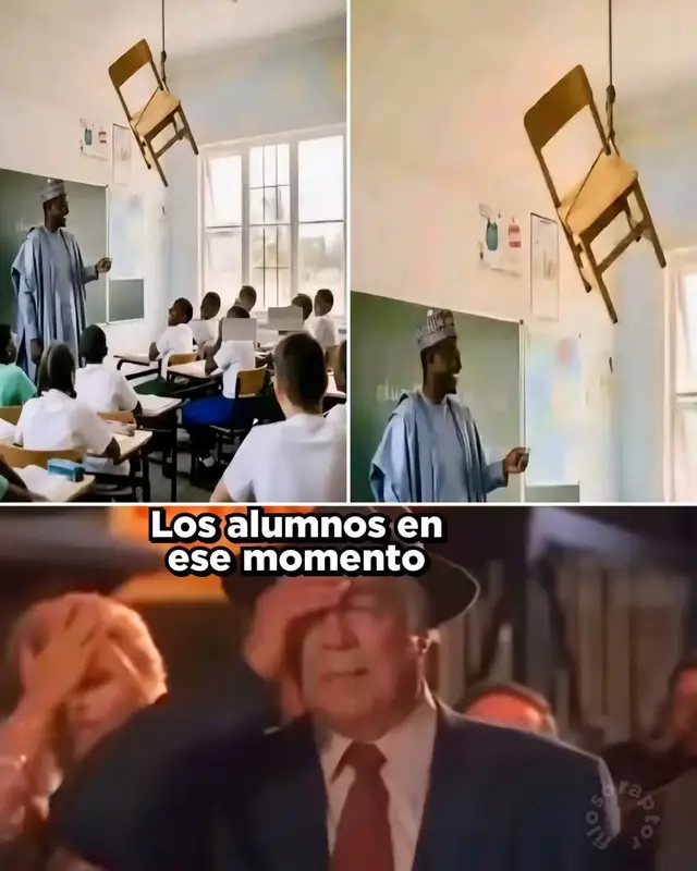 EL PROFESOR QUE CONVIRTIÓ UNA BROMA EN EL EXAMEN MÁS ÉPICO DE SU CLASE 👏 Un profesor entró al salón y se topó con una escena inesperada: su silla estaba suspendida del techo, atada con cuerdas como si formara parte de una obra de arte escolar Entre las risas contenidas y las miradas cómplices de sus alumnos, el maestro sonrió en silencio. Luego se dirigió al pizarrón, tomó la tiza y escribió: 💬 “Prueba sorpresa:  15 minutos, puntaje total 30” 1. Indique la altura exacta de la silla respecto al suelo en centímetros (1 punto) 2. Calcule el ángulo de la silla en relación al techo (1 punto) 3. Señale el nombre del estudiante responsable de la br0m4 y los compañeros que lo ayudaron (28 puntos) El aula quedó en completo silencio. Y sí, finalmente el profesor descubrió al estudiante que había ideado toda la travesura#noticiastiktok #viraltiktok #fblifestyle 