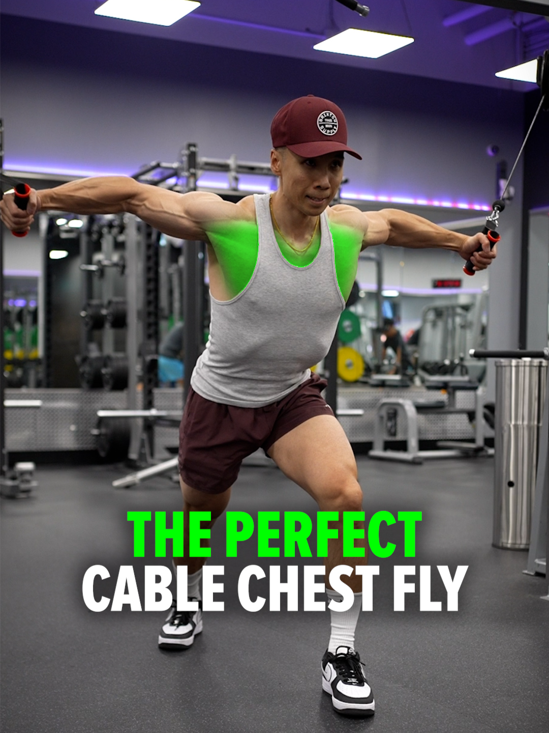 Size & Shred Training program 👉🏻 deltabolic.com (link in bio) ✅ The PERFECT Cable Chest Fly 1) Lean slightly forward with a staggered stance for better leverage and stability 2) Keep your shoulders down—avoid shrugging or hunching 3) Start with your arms slightly bent, not locked out 4) Retract your shoulders and keep your chest lifted 5) Bring the handles together in front of you, straightening your arms as you squeeze your chest #cablechestfly #cablefly