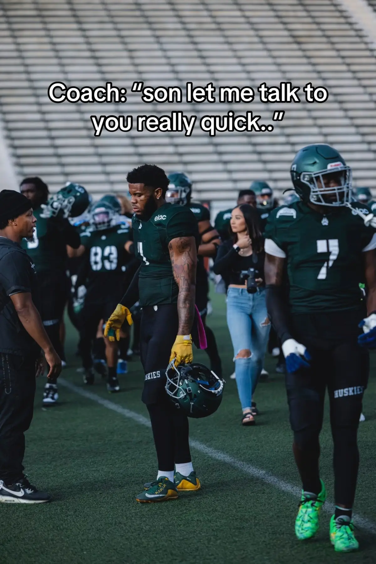 Coach wanted some gas… #pregamemusic #pregameplaylist #artistathlete 