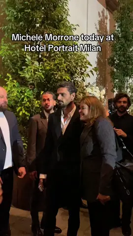 @Michele Morrone spotted today at Hotel Portrait Milan for a private event #milanofashionweek #michelemorrone #hotelportrait 