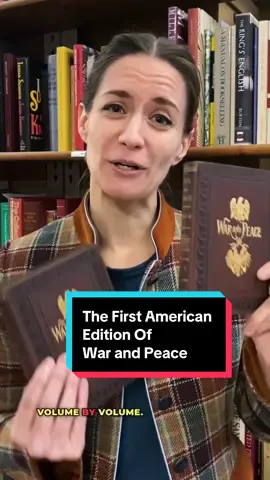 The first American edition of War and Peace: intimidating, or appealing? #books #BookTok #booknerd #rarebooks #oldbooks
