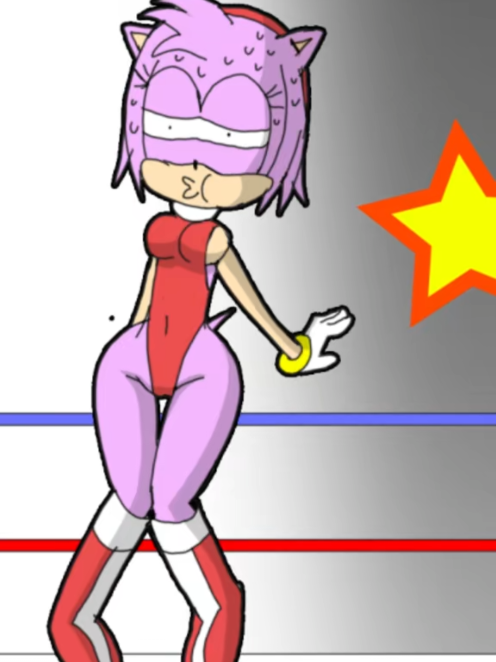 Amy Rose from Sonic the Hedgehog takes on E. Honda from Street Fighter! #amyrose #sonicthehedgehog #streetfighter #ehonda #sumodeadlift 