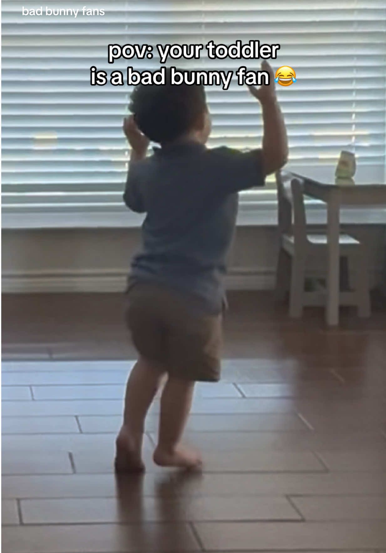 for all the little bad bunny fans… something more age appropriate 🤪  @Bad Bunny #badbunny #toddler #meportobonito #pov #mamalatina 