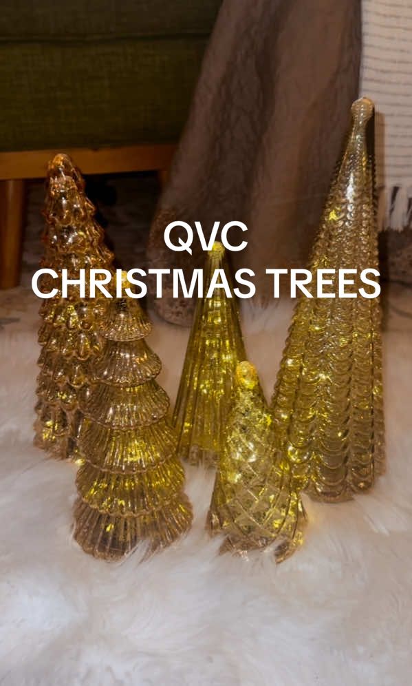 🎄✨ The viral BFF Collection Mercury Glass Christmas Trees – Set of 5 are finally back on @QVC, Inc Available in silver or gold, these TikTok-famous holiday trees sold out last year — grab yours now before they’re gone again! #MercuryGlassChristmasTrees #tiktokshopcreatorpicks #QVCHolidayFinds #SilverGoldChristmas #TikTokMadeMeBuyIt
