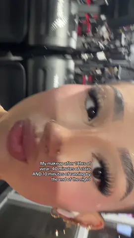 My makeup routine never fails me #longlasting #makeup #settingspray #gym #fyp