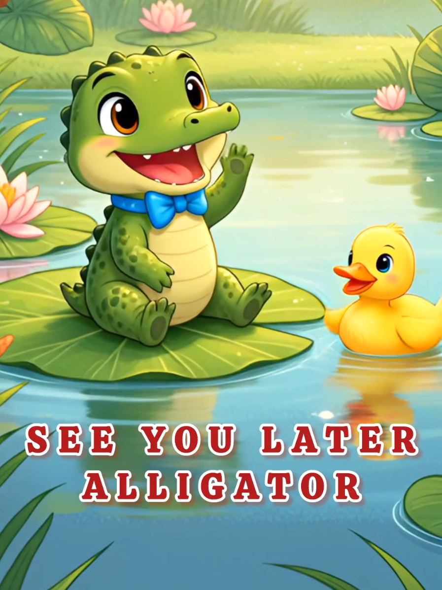 See you later Alligator-classic cartoon! Step into a world of classic charm with See You Later Alligator! 🐊✨ Inspired by the golden age of Disney, this playful video brings back that vintage cartoon magic — filled with bouncy energy, warm nostalgia, and timeless fun. Perfect for kids and families, it’s a joyful sing-along that will make you smile and tap your feet. Whether you’re saying “see you later” to a friend or just enjoying some old-school animation vibes, this song will brighten your day! 🌟🎶  #seeyoulateralligator #nurseryrhyme #kidssong #learning #educational 