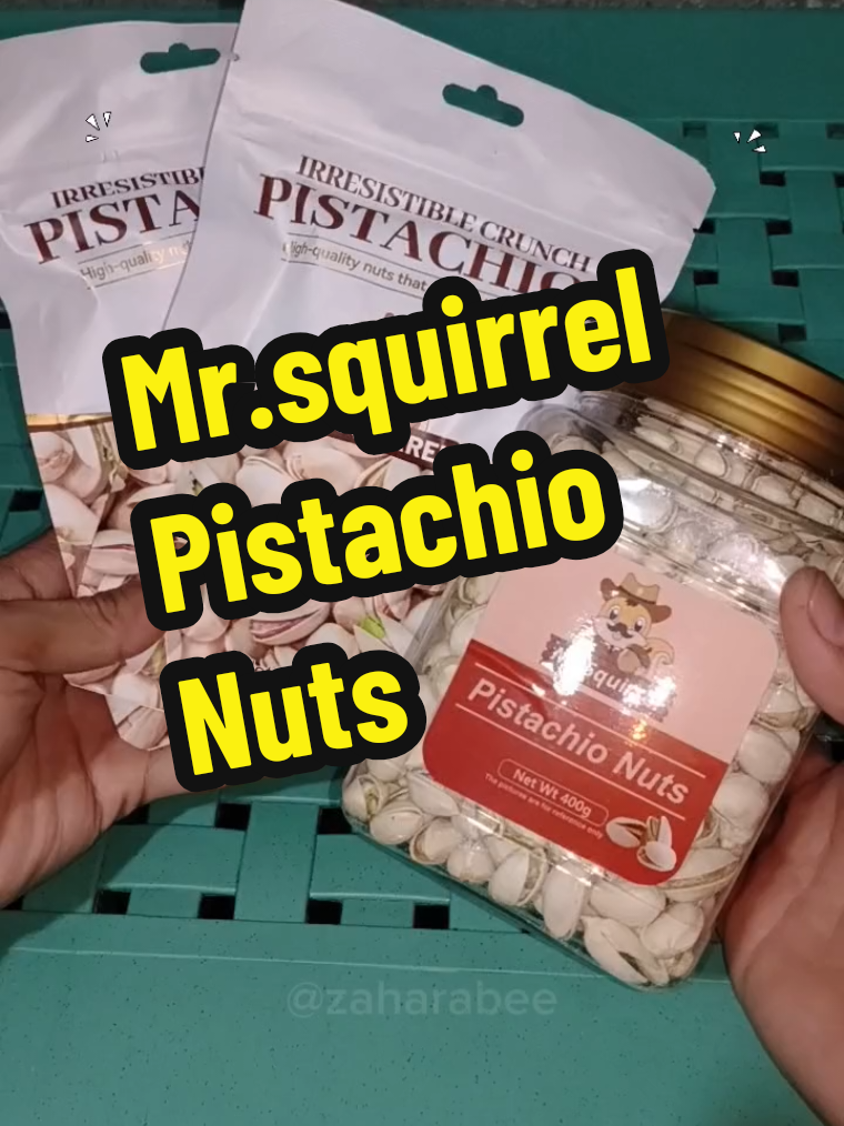 Mr.Squirrel Pistachio Nuts 100g/200g/400g #mrsquirrelpistachionuts #pistachionuts 