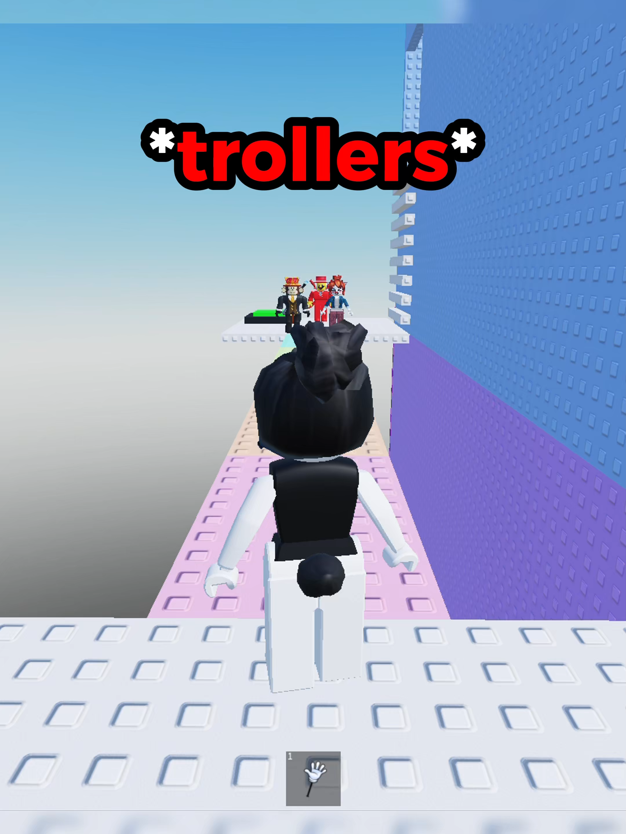 😲 I pranked the trollers #roblox #fyp #obby