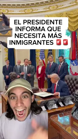 De último momento Trump dice que necesita más inmigrantes 🚨🇺🇸 #eeuu🇺🇸 #usa🇺🇸 #noticiasultimahora #ultimahora🚨 #noticias 