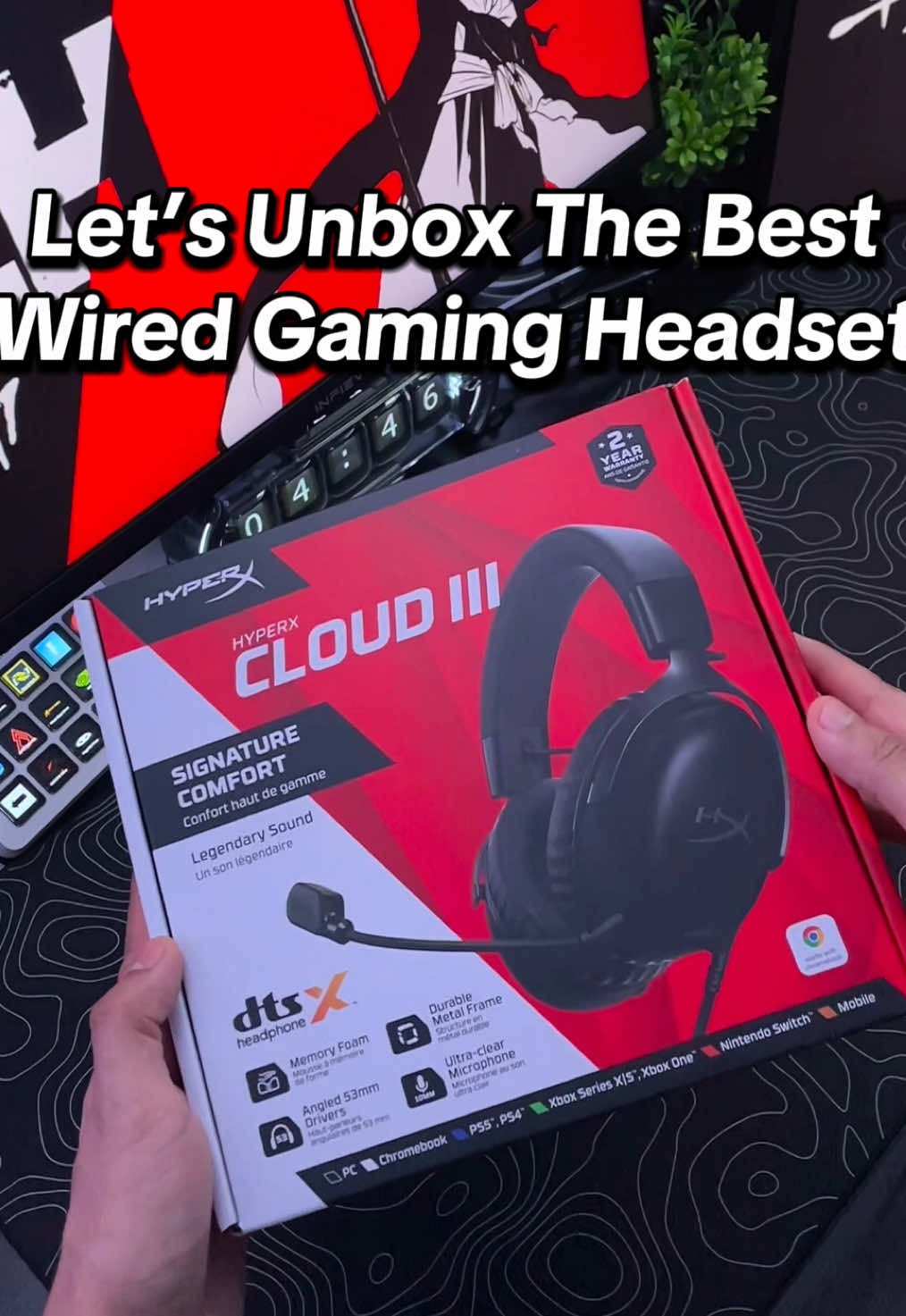 Honestly The Best Wired Headset I Have,  Thanks To @HyperX For Sending It Out My Way!! 😍🔥 #hyperx #hyperxcloud3 #gamingheadset #gaminggear #tiktokshoprestock 