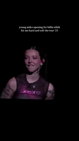 @baby miko @BILLIE EILISH #youngmiko #billieeilish #hitmehardandsofttour #babymiko #hmhastour 