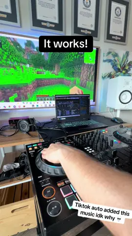 Can I beat the game? #Minecraft #dj #djing #edm #music 
