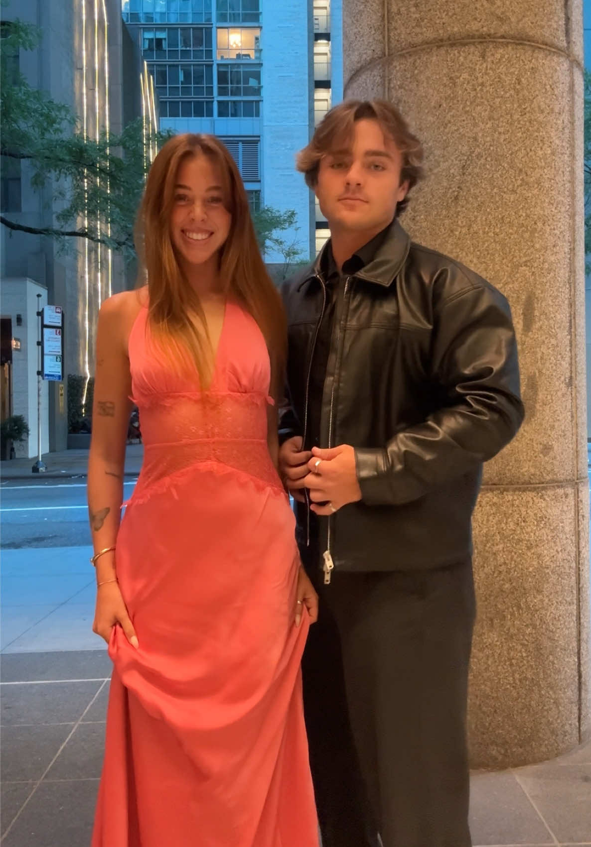 dinner date fit check 🖤 #fyp #outfitinspo #transition #couplegoals #relationshipgoals @Meshki @abercrombie 