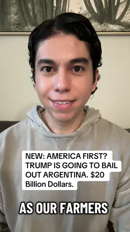 I guess the A in MAGA is for Argentina. Trump is going to bail out Argentina from financial collapse. #trumpadministration #americafirst #uspolitics 