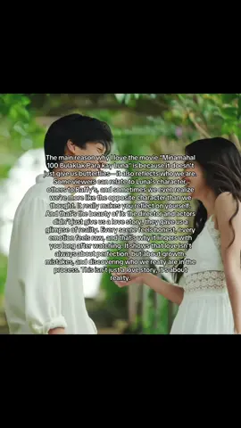 Funny how a movie can make you realize you’re more like the character you never thought you’d be. VERY WELL DONE!@Ashtine Olviga @Andres @Jason Paul Laxamana 🙂‍↕️#minamahal100bulaklakparakayluna #ashdres #100bulaklakparakayluna🌹🌸 #viral #fyp 