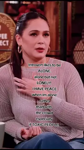 INTROVERT LIKE ME LIKES TO BE ALONE.. HINDI KO NEED NG MARAMING TAO o GROUP of friends  coz i get drained lalo na f mga toxic. Di tlaga aq nakikipaghalubilo.. Ini ISOLATE q ang self q.. 