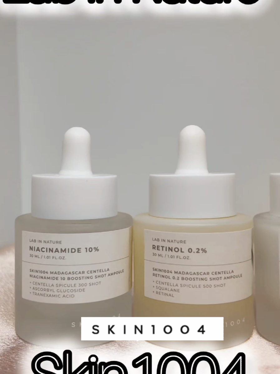 Lab in Nature @SKIN1004 US  @skin1004official  Las 3 nuevas ampollas de skin1004 🫢