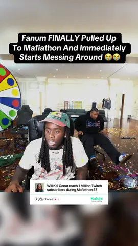 Fanum PULLED UP To Kai’s stream and immediately started messing around😭😭#streamer #fanum #funny 