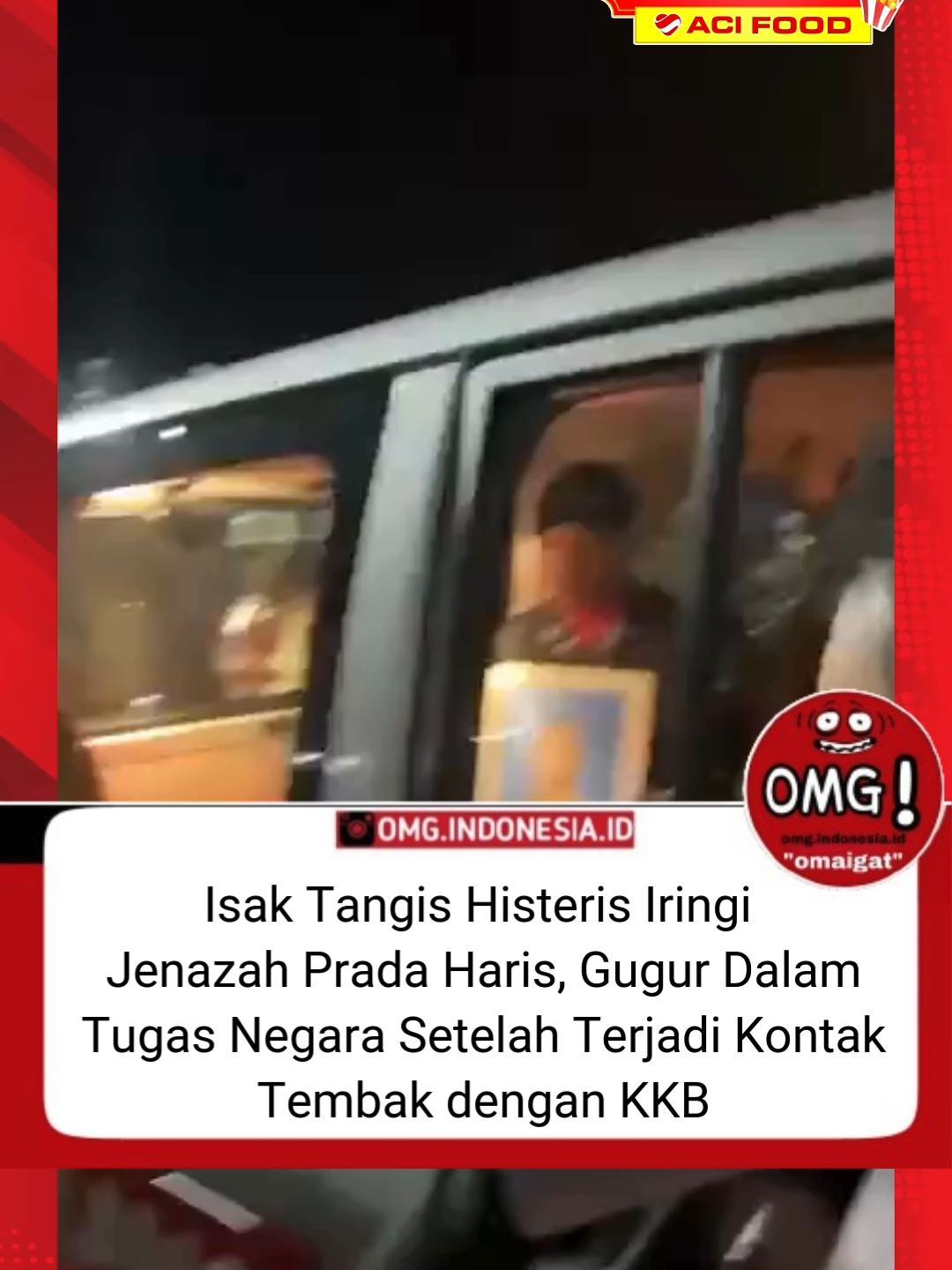 Kabar duka kembali datang dari wilayah perbatasan Indonesia–Papua Nugini (PNG). Seorang prajurit muda TNI, Prada Haris Umaternate, gugur dalam tugas negara setelah terjadi kontak tembak dengan Kelompok Kriminal Bersenjata (KKB) di Distrik Kiwirok, Kabupaten Pegunungan Bintang, Papua Pegunungan, pada Kamis (25/9/2025) siang. Almarhum merupakan personel Satgas Pamtas RI–PNG dari Yonif Raider Khusus 753/Arga Vira Tama (AVT), batalyon tempur yang bermarkas di Nabire, Papua Tengah. Ia terkena luka tembak serius saat pos pantau TNI diserang kelompok bersenjata yang diduga bagian dari TPNPB–OPM (Tentara Pembebasan Nasional Papua Barat–Organisasi Papua Merdeka). Meski sempat mendapat penanganan medis, nyawanya tidak tertolong. Cr : bataspapua.com Capek kerja eh laper mulu tapi males masak? Mending pesen makanan lewat ACI Ojek Online, gak perlu banyak pesen makanan untuk dapat harga murah. ACI Food mau pesan 1 makanan aja murah poolll #ACIfood #ACIfoodmurah #ojekonlineACI #ojolACI
