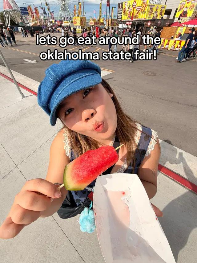 this was first time at the oklaholma state fair as a texan. i def missed out on a lot of the fair food i wanted to try, but i think this place is super nice for a true family friendly fair situation. everything was much cleaner and spacious with lots of easy to access parking. the price for food I would say is about the same unless Texas has raised their prices this year. btw in terms of fair food, they r lowkey super hidden. so if ur just waltzing by the stands, you might like definitely miss them.  #o#oklahomastatefairj#jumbocorndogf#friedpicklesc#citricacidf#frozenrootbeer