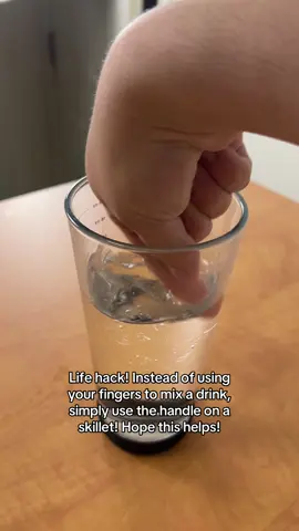 How to stir water with a skillet! 