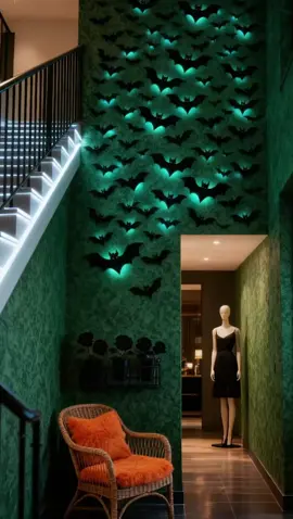 🏠 Lucky Spooks at Home! 3D Bats Protect + LED Glow – Anywhere! #3DBatMagic #3DBatDecor #HalloweenHome #SpookyHome #halloweenideas 