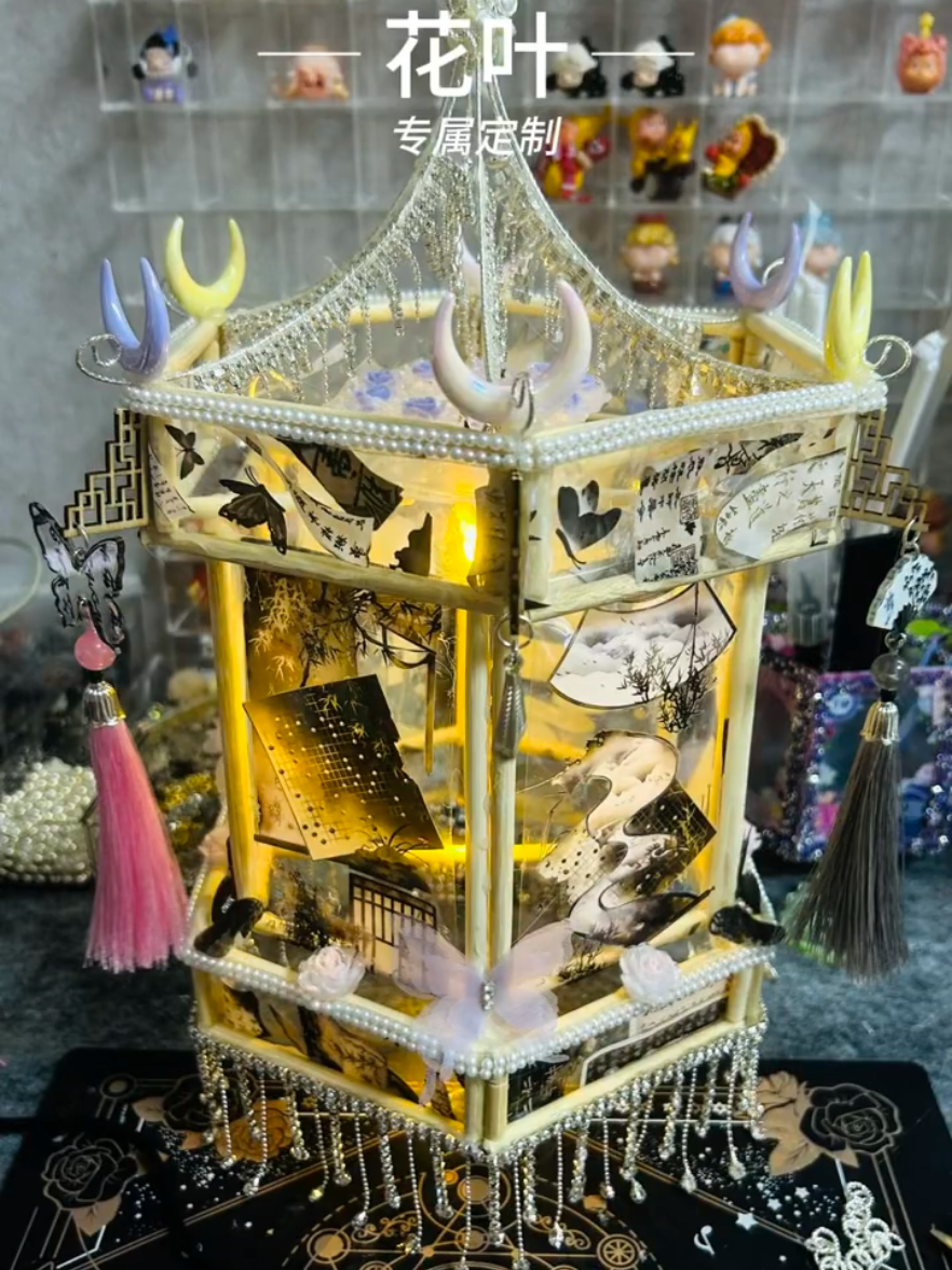 hướng dẫn làm lồng đèn trung thu #xh #handmade #xiaohongshu #denlong #trungthu 