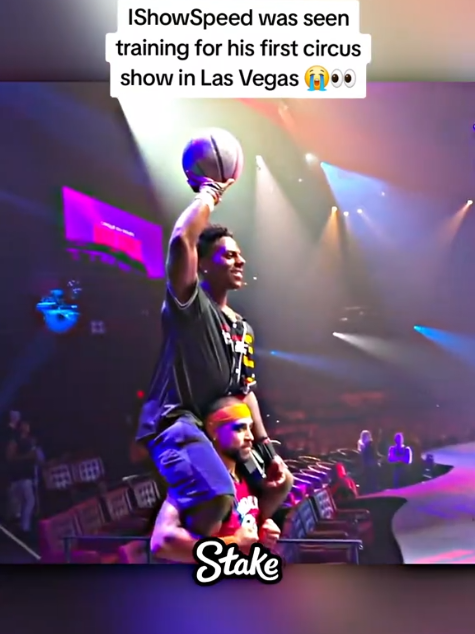 IShowSpeed was seen training for his first circus show in Las Vegas 😭👀 #ishowspeed #fyp 