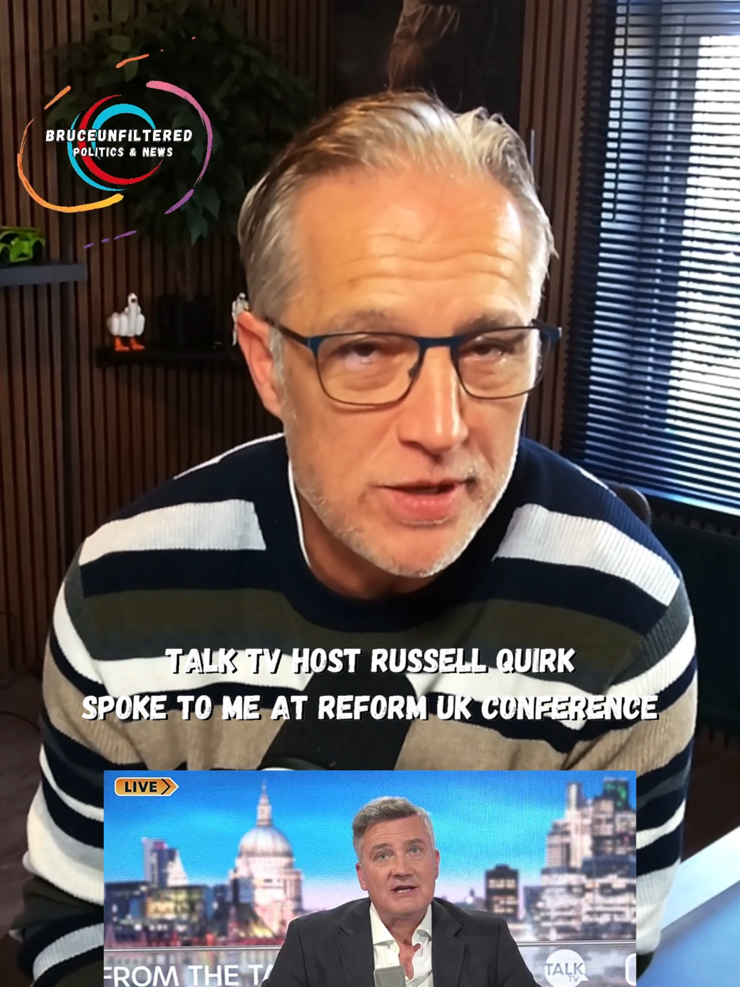 Talk TV host Russell Quirk stopped for a chat. #news #politics #bruceunfiltered #opinion #debates