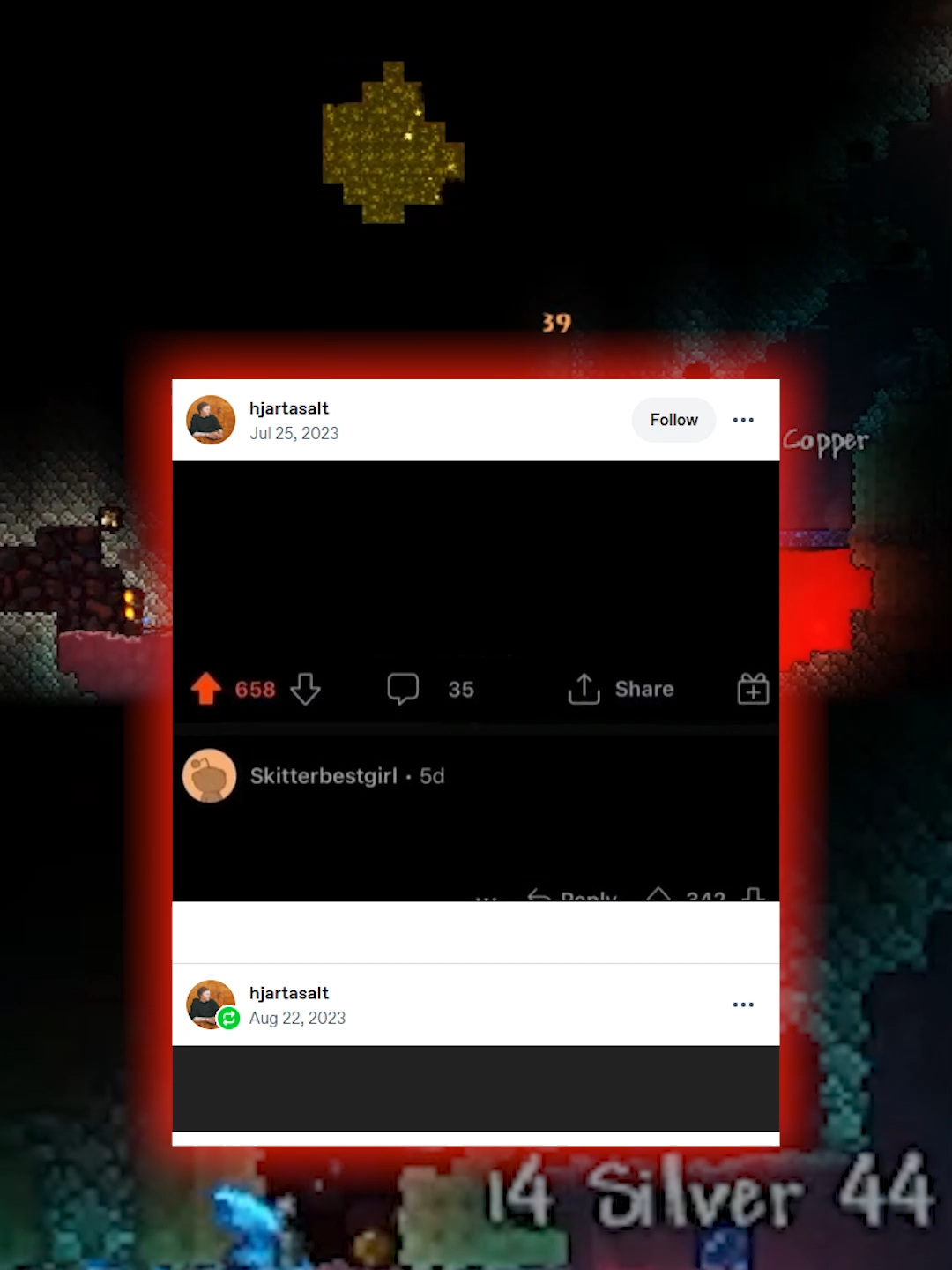 It's okay if its well timed, apparently #notai #canadian #voiceacting #voiceover #va #terraria #realhuman #terrariamusic #textpost #voiceactor #terrariagameplay #terrariacalamity #calamity #tumblrfunny #tumblrvideo #tumblrpost #tumblrvideos #tumblrreads #reddit #redditpost #redditposts