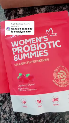 Replying to @nimco dagan #somalitiktok #ayaandhiiran #tiktokshop #somalia #probioticsforwomen 