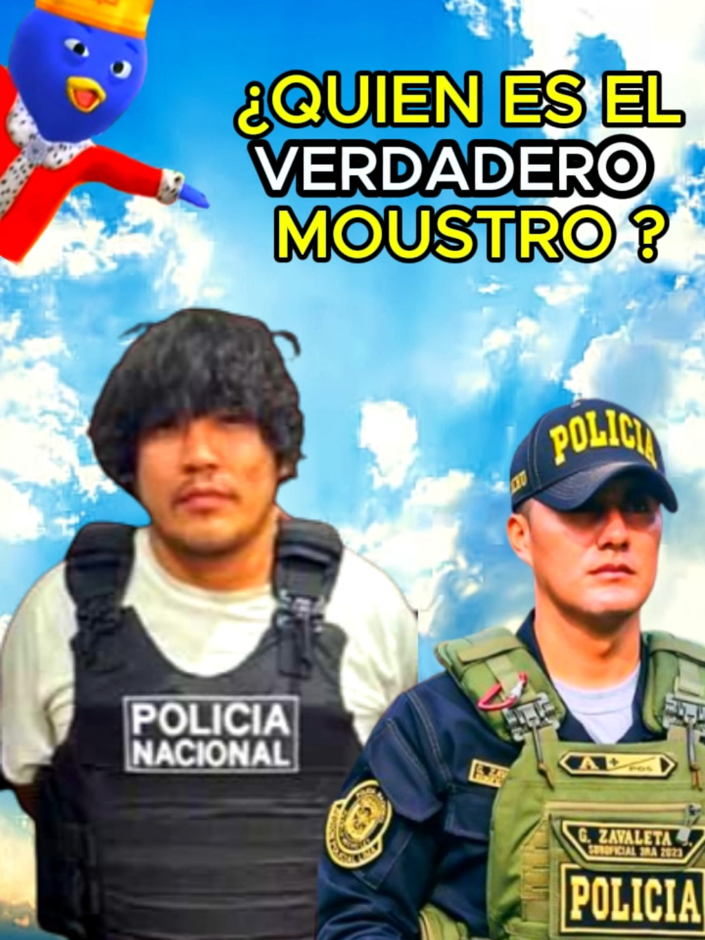 EL MOUSTRO ES CAPTURADO Y DA DECLARA   EN CONTRA DE LA POLICIA PERUANA 🇵🇪TE LO CUENTA DIBUJITO TERRUCO #elmoustro #noticasperu #ERICKMORENO #peru🇵🇪  #pnp 