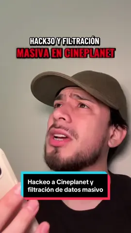 Se vulneraron datos de 2 millones de usuarios 💀 Y encima me quitan mis puntos y visitas 😩 #fyp #peru #noticiasperu #cineplanet #ciberseguridad 