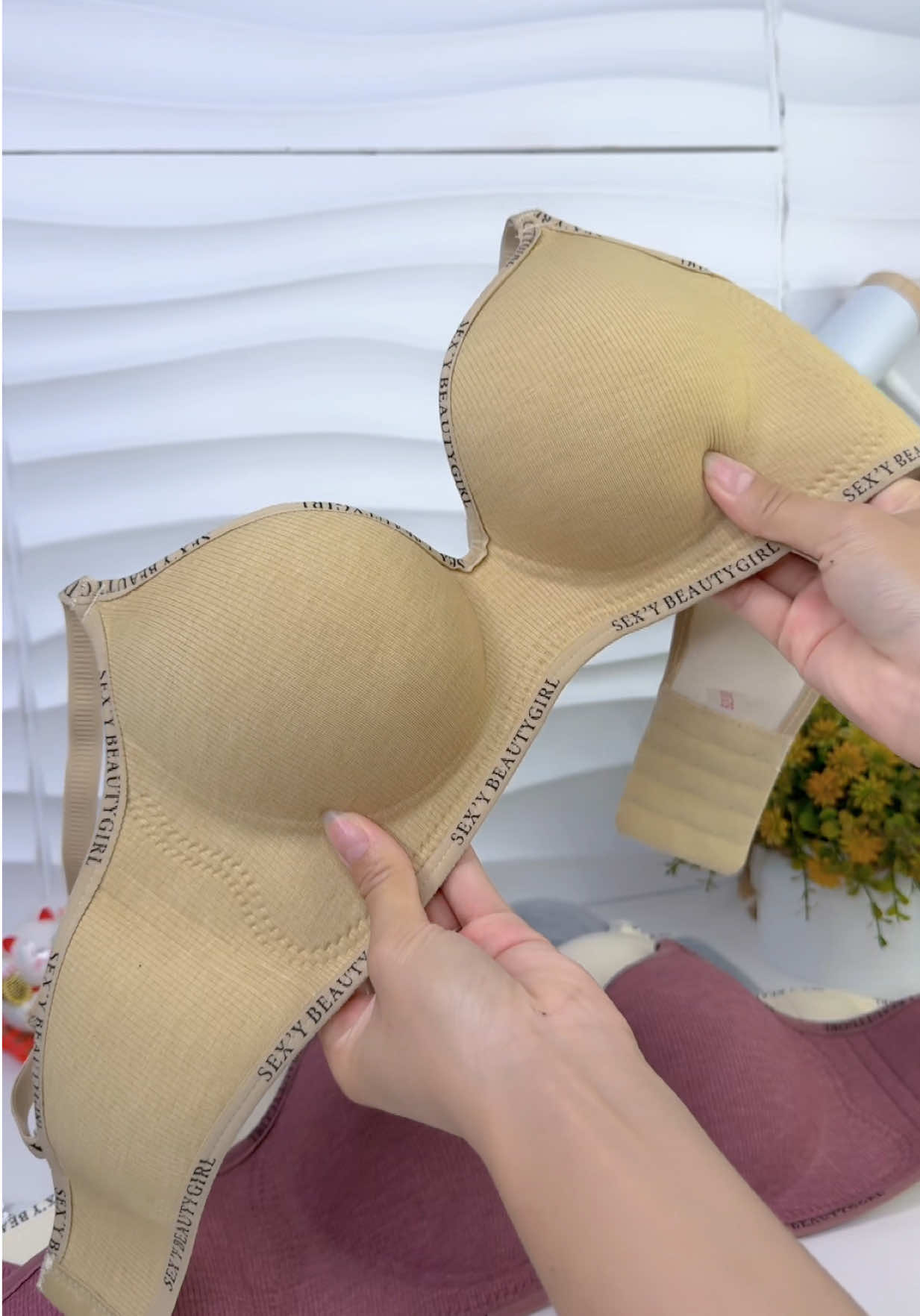 Áo lót su cotton siêu nâng . Tạo khe, bền phom #aolotnang #aonguc #noiy 