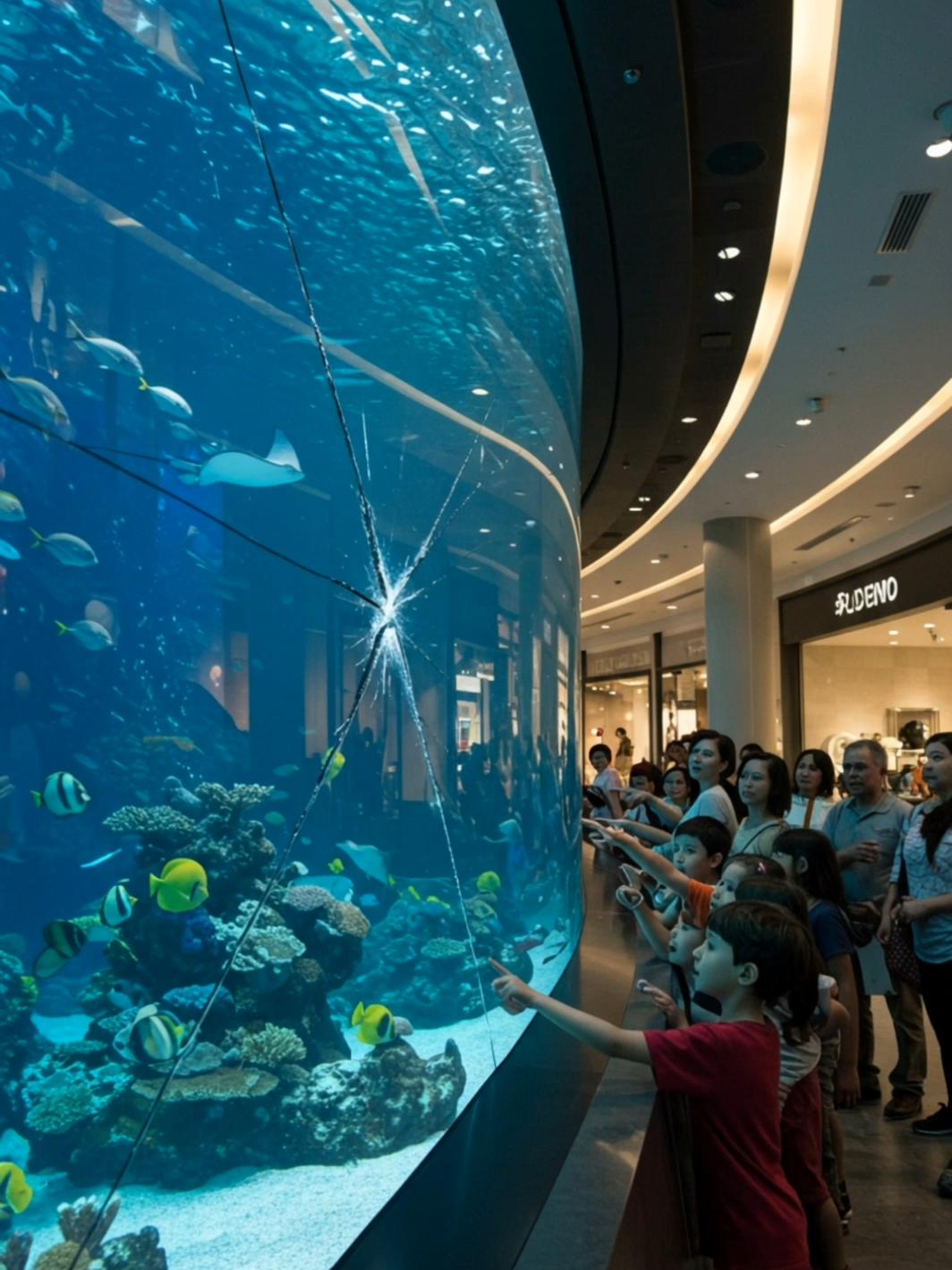 수족관에 물이 샌다 — Aquarium WATER LEAK Sparks Panic! 🐠💦😱 #shorts  