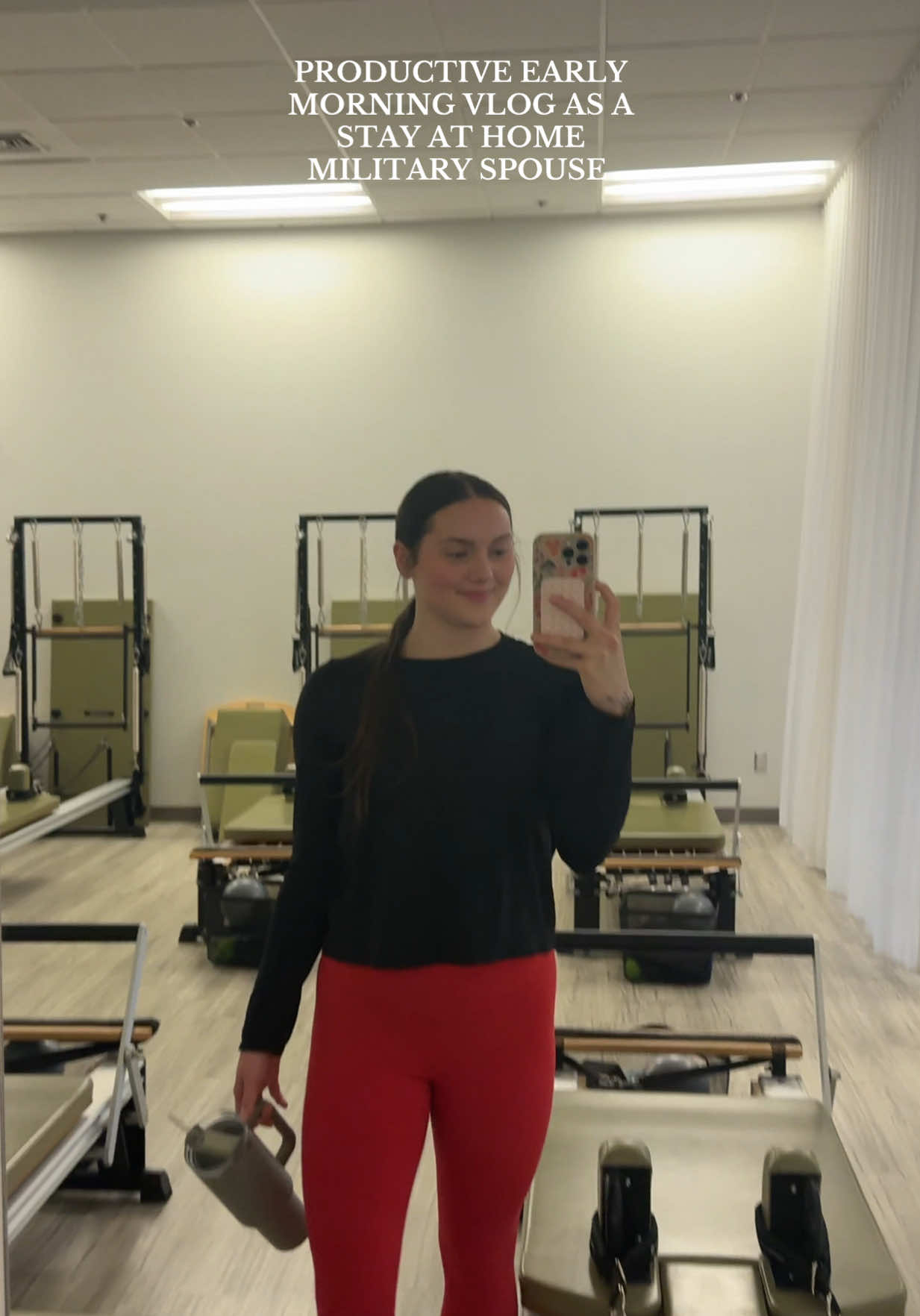HAPPY FRI-YAY! that pilates class came early this morning🤣 did something so fun today i can’t wait to share!!!! #morningvlog #militaryspouse #militarywife #morningroutine #dailyvlog 