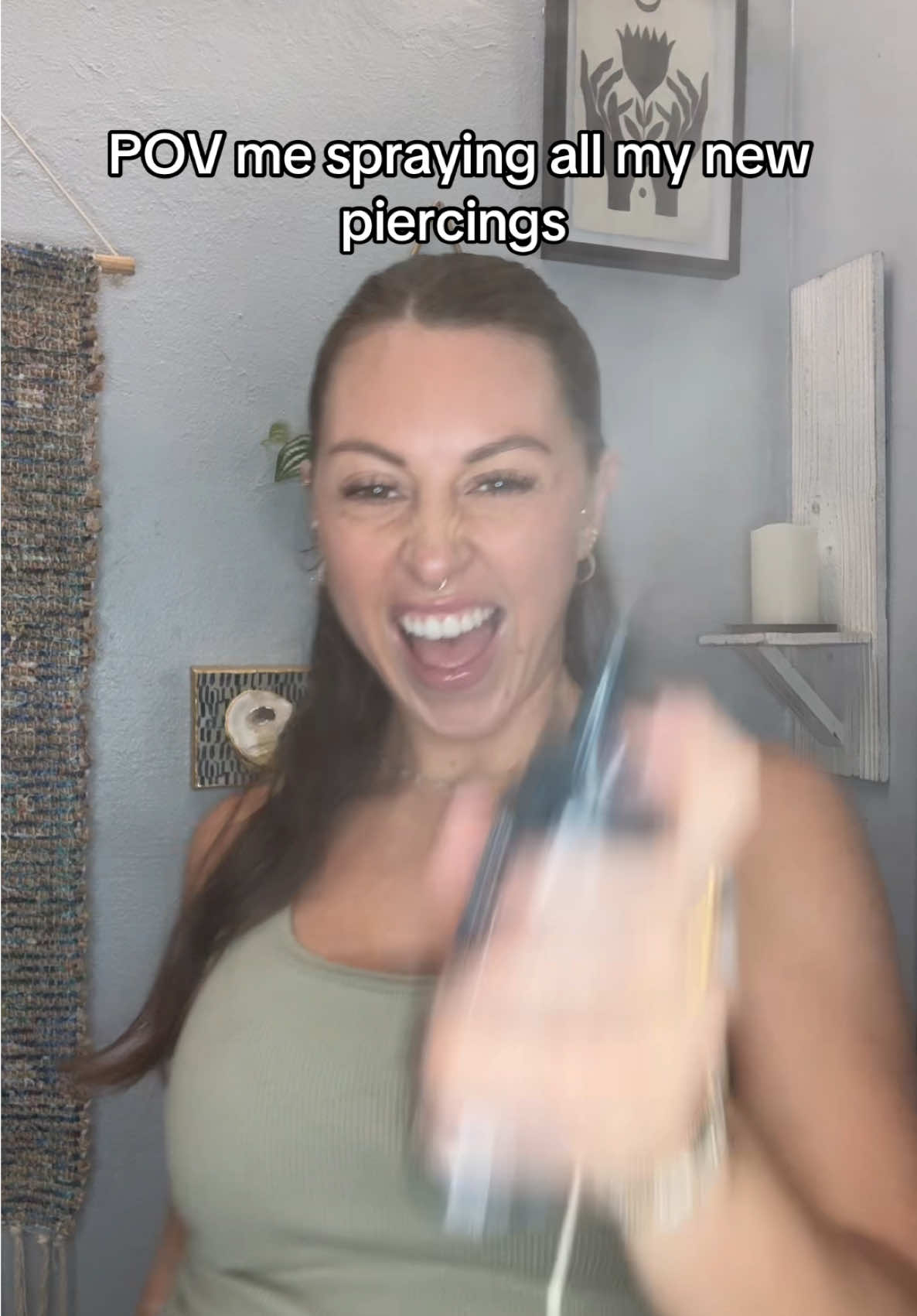 @NeilMed Piercing Aftercare love u bae🩵 #piercingtok #fyp #tampabay #earpiercing 