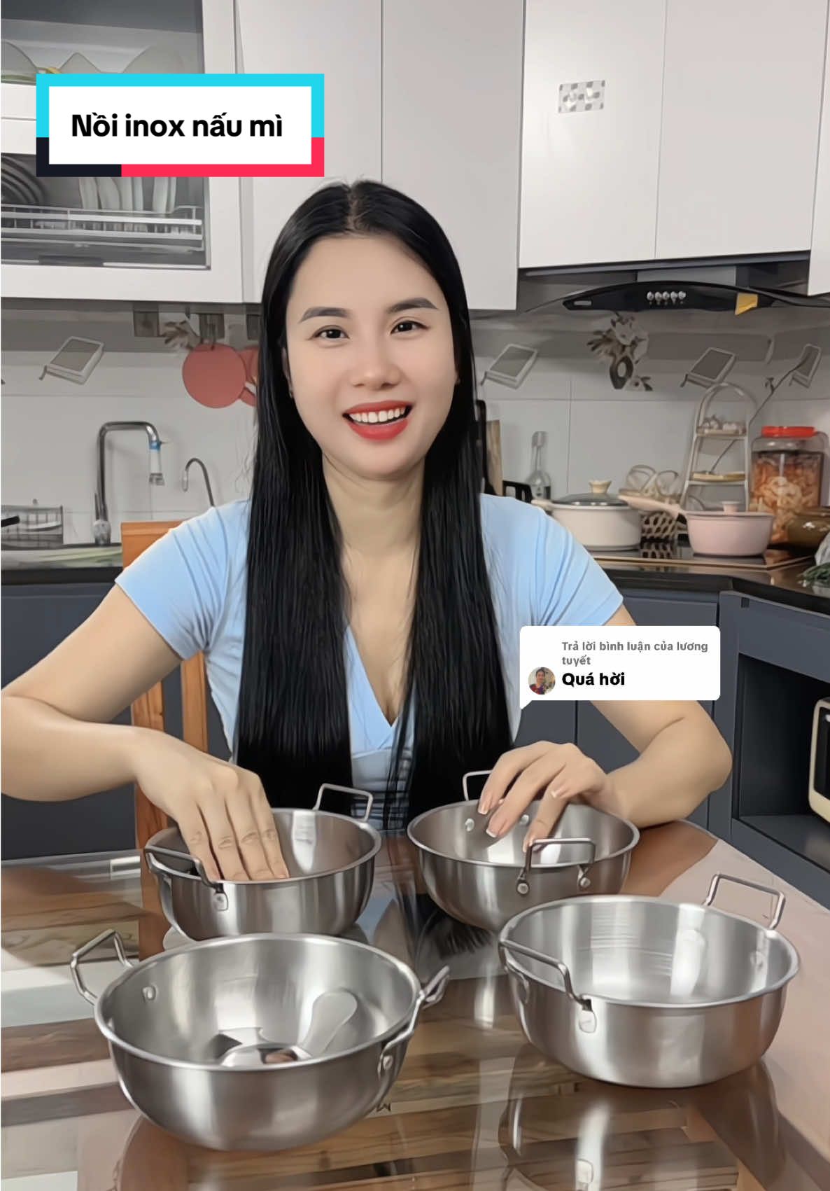 Trả lời @lương tuyết mua 2 nồi tặng 2 thìa #noiinox #noinaumini #noinaumicay 