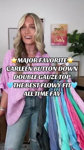 Breezy layers made effortless 🩵✨ The Carleen Washed Gauze Button Down Top is that easygoing essential with a relaxed drape and laid-back charm. 🌊 Lightweight gauze texture with a washed finish 🪡 Relaxed, oversized fit with button-down detail ☕ Perfect for casual coffee runs or weekend adventures 👖 Pairs effortlessly with denim or layered over a tank 🌈 Available in multiple versatile shades 💲 $36 #madisonandmallory #carleentop #gauzebuttondown #fallfavorites #cozystyle #madisonmallorystyle #ootdinspo #everydayoutfits #effortlessstyle #trendybasics #shopmystyle #closetfavorites #falltransition #wardrobestaples #casualchic 