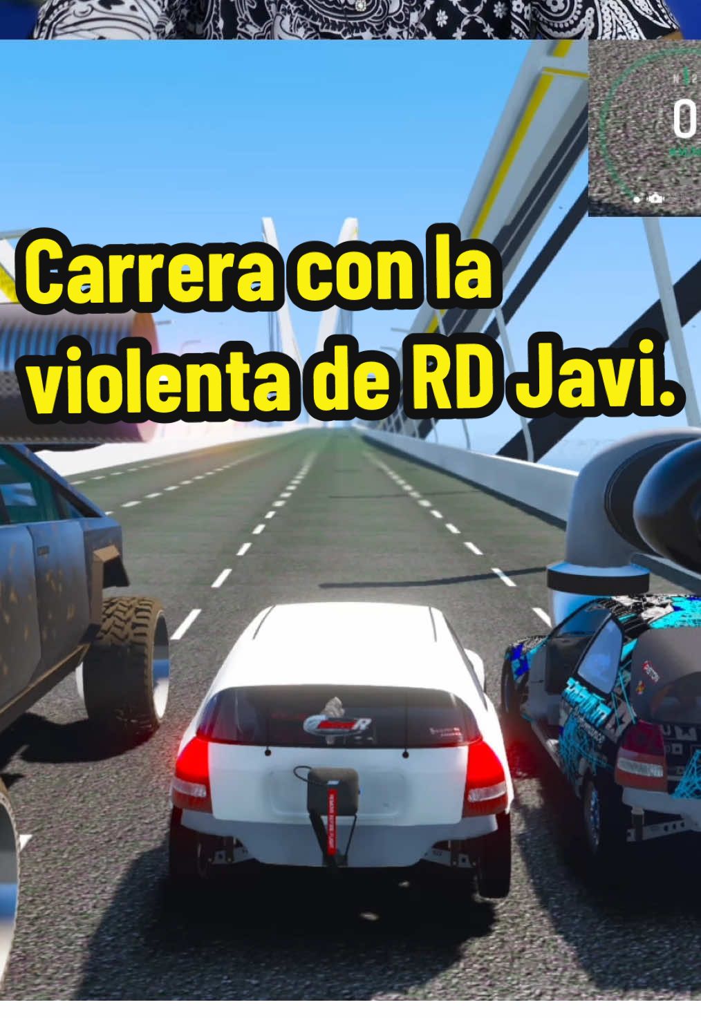 Carrera con la violenta de RD Javi. #gta5 #streamerpequeño #GamerEnTikTok 