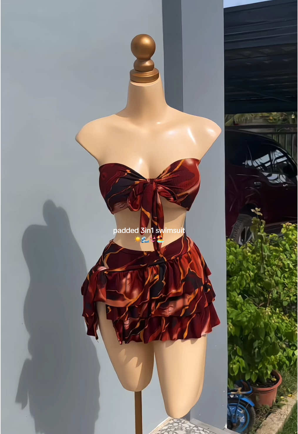padded 3in1 swimsuit  #swimsuit #summeroutfits #beachoutfit #swimwear #ternooutfit 