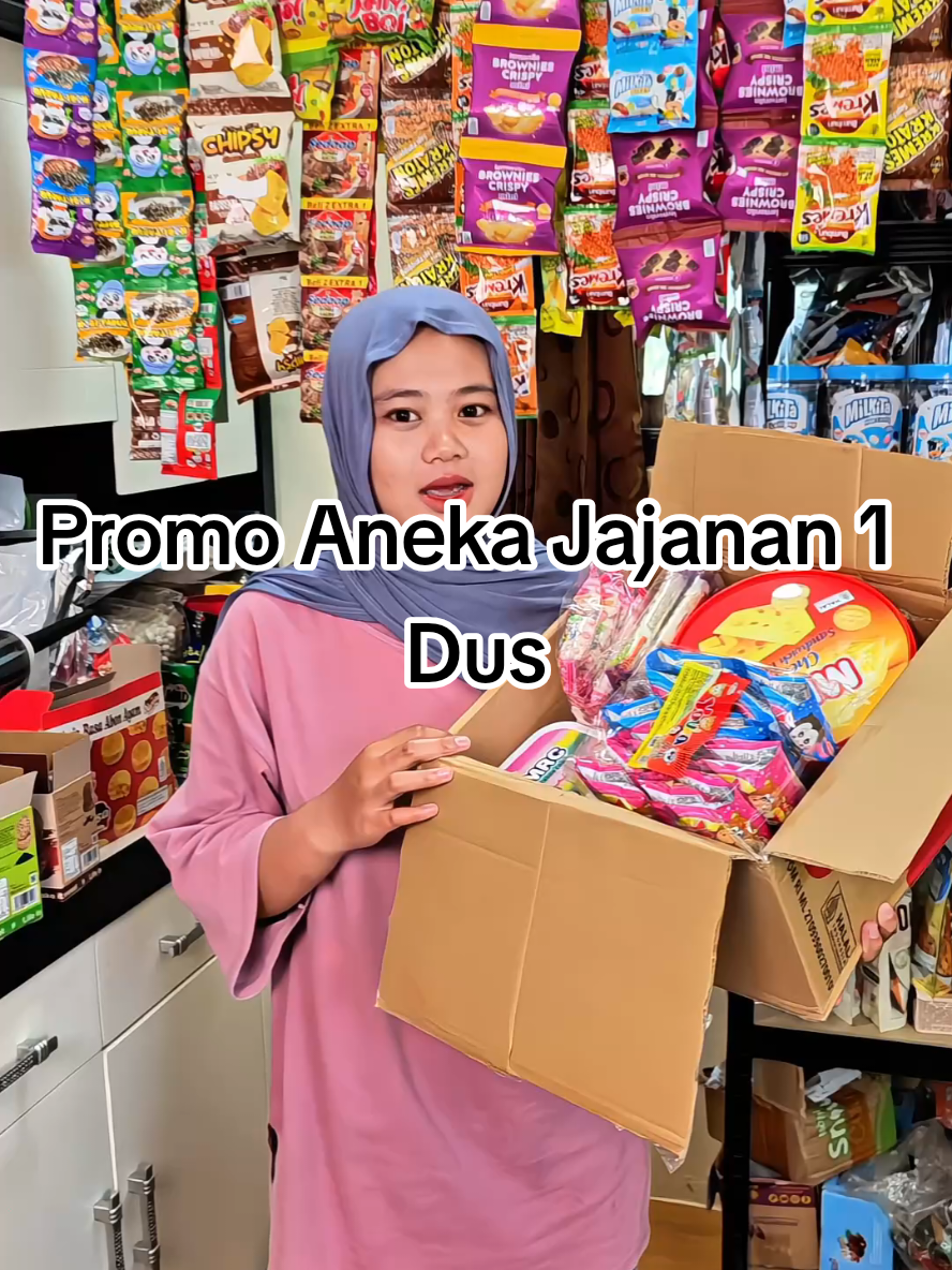 Membalas @neng_aya96 Promo 1 Dus Jajanan ranjani candy dan biscuit guys isi nya banyak buruan cocok nih untuk ide jualan atau stok dirumah  #promo #jajananviral #candy #biscuit #ranjani 