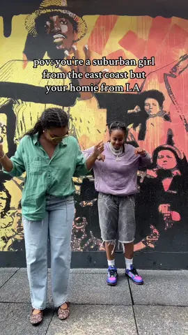 My homie @Syx touched down in ATL and tried to teach me some LA moves…ima leave that & the 🔥 rap skills to her 🤣 