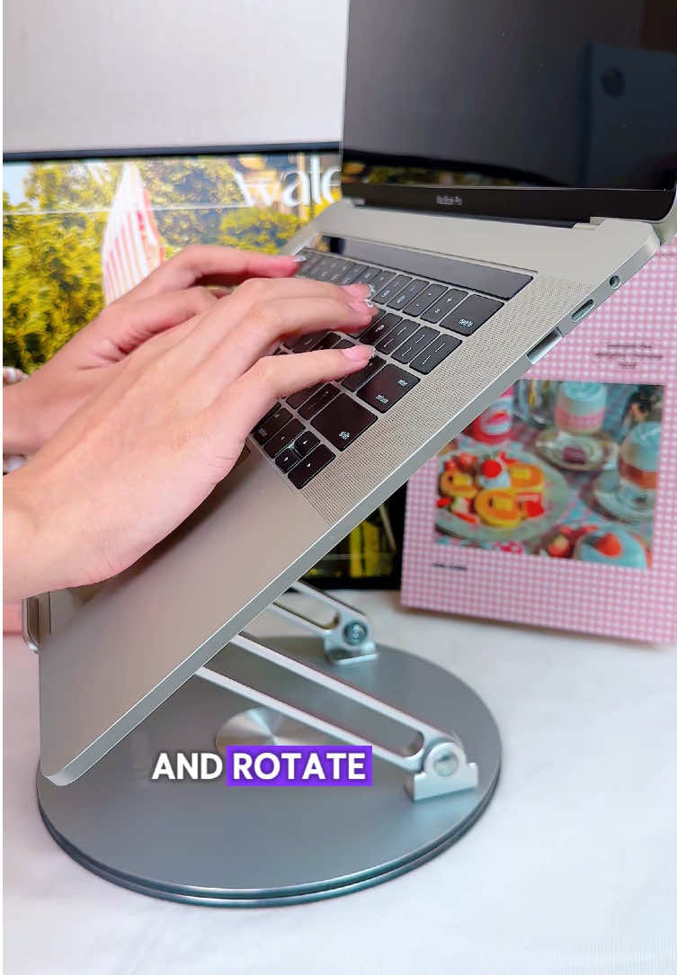 #laptopstand #rotating #macbookpro #workathome #cooltechfinds     